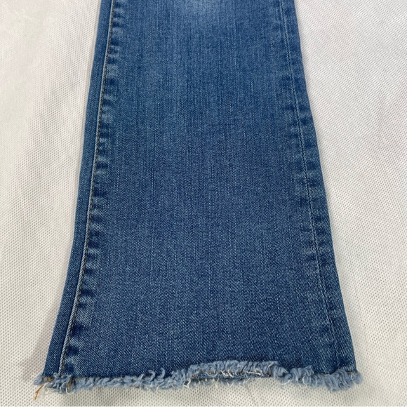 FP Free People Skinny Jeans Women's Size W24 Blue Mid Rise Medium Wash 5-Pocket - Picture 4 of 14